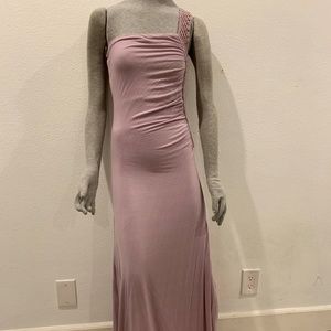 Bodycon Lavender One-shoulder Maxi Dress Sz. Sm